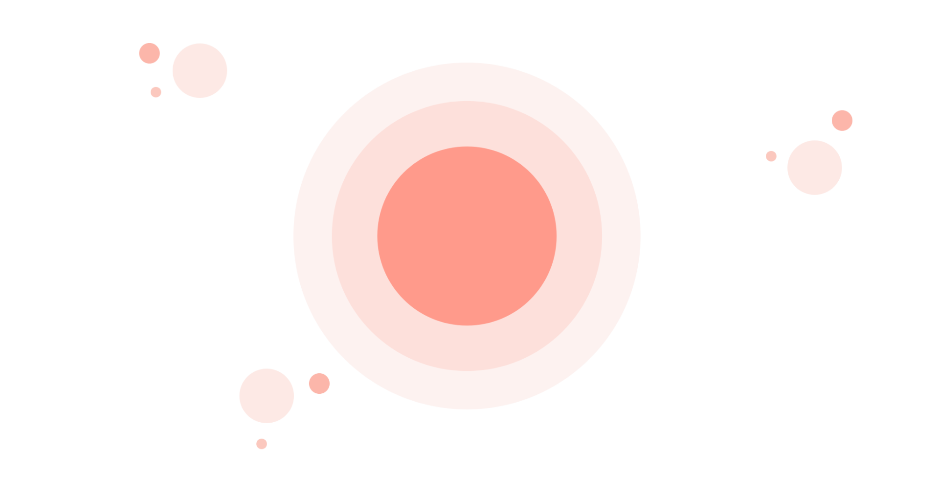 Un cercle rose avec des bulles sur fond noir.