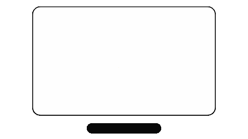 Un carré blanc sur fond vert.