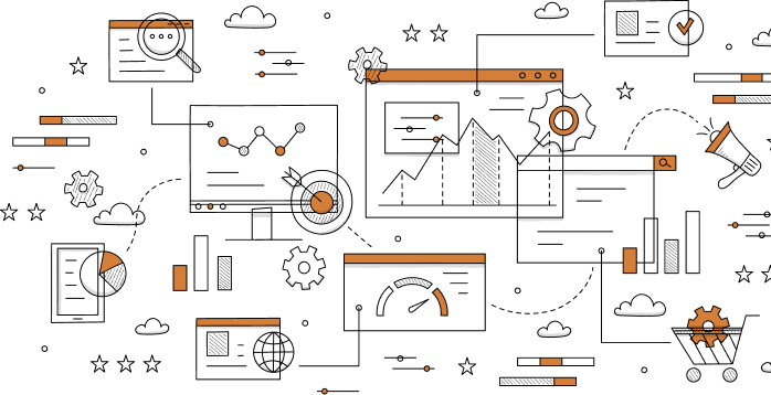 Une capture d'écran d'un jeu avec un fond orange.