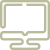 Une icône d’ordinateur sur fond noir.